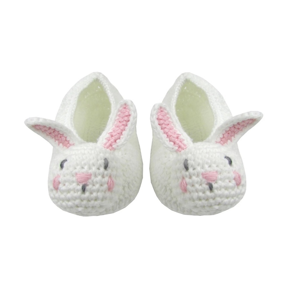 NWT ANTHROPOLOGIE Albetta Hand Crochet Baby Bunny Slippers